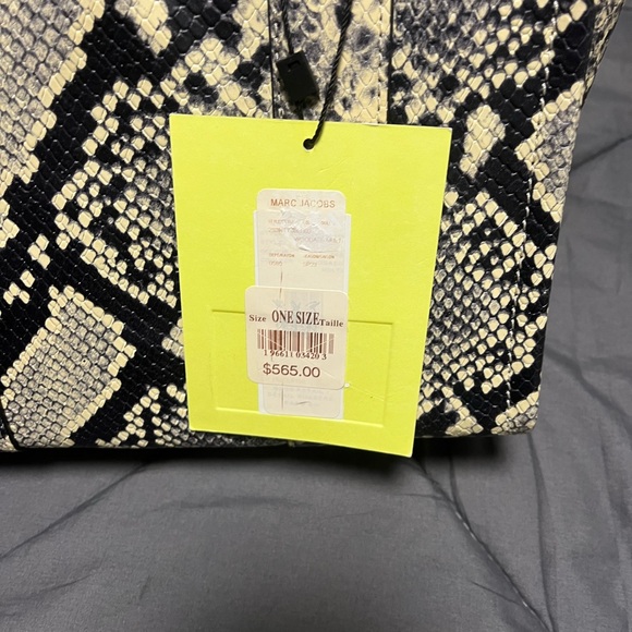 Marc Jacobs Black and Cream Python Tote - Picture 8 of 8